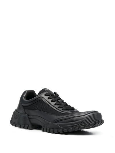 EMPORIO ARMANI leather low-top sneakers outlook