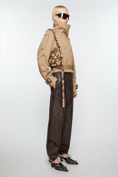 Acne Studios Platt mini shoulder bag - Multi brown outlook