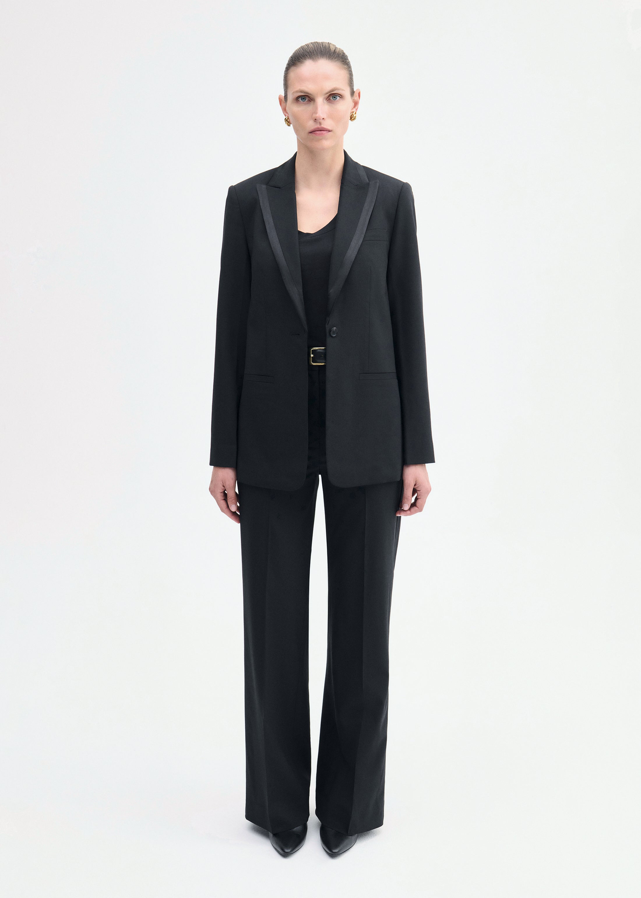 Tuxedo Jacket in Wool and Silk - 3