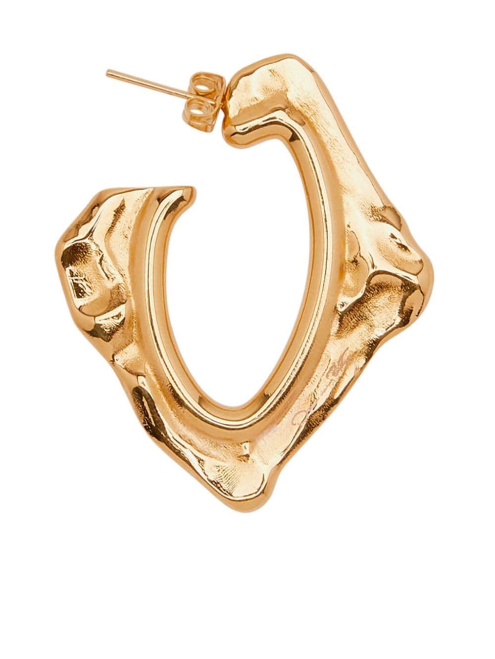 small Abstract O hoop earrings - 2