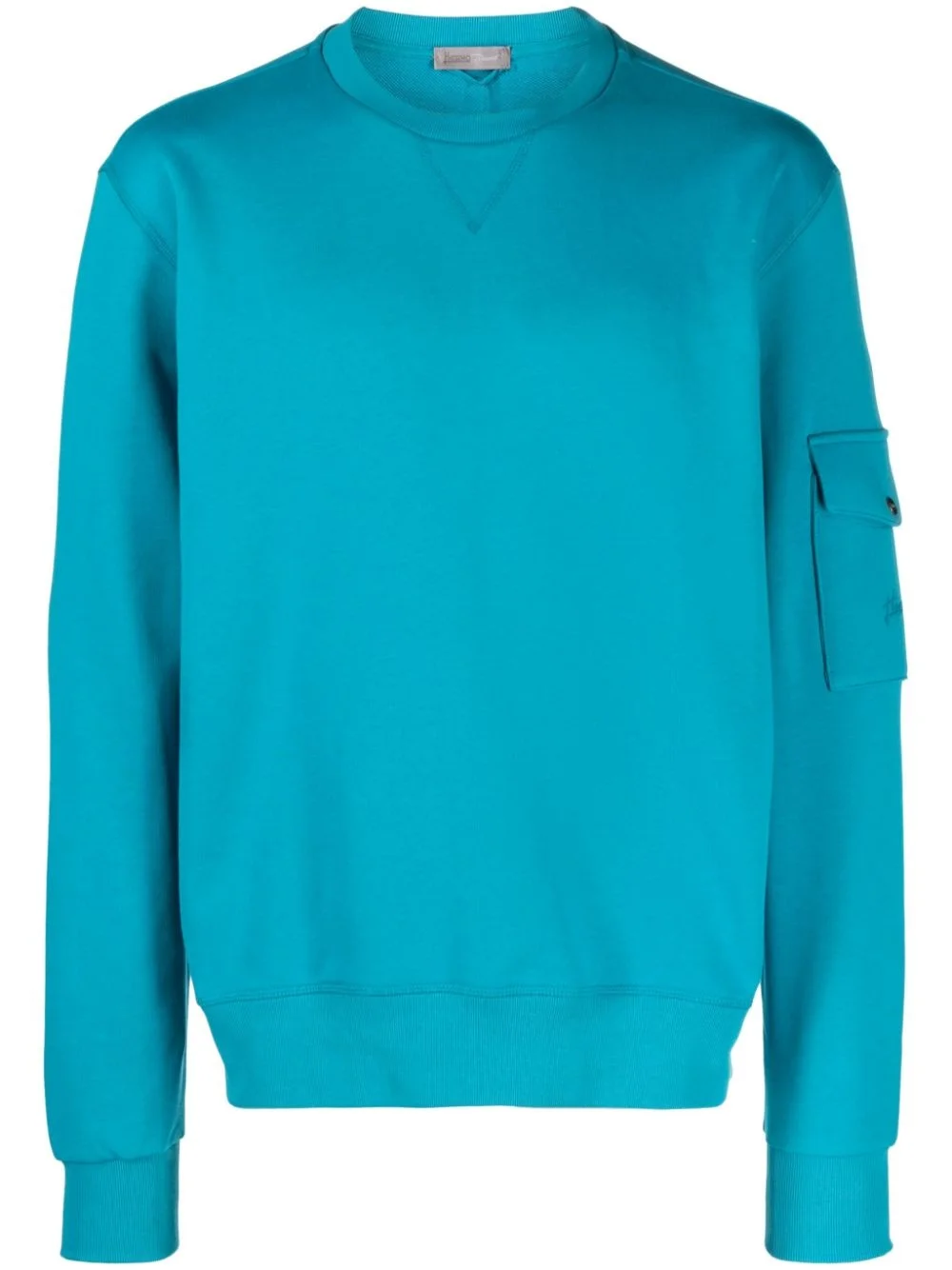 crew-neck cotton sweatshirt - 1
