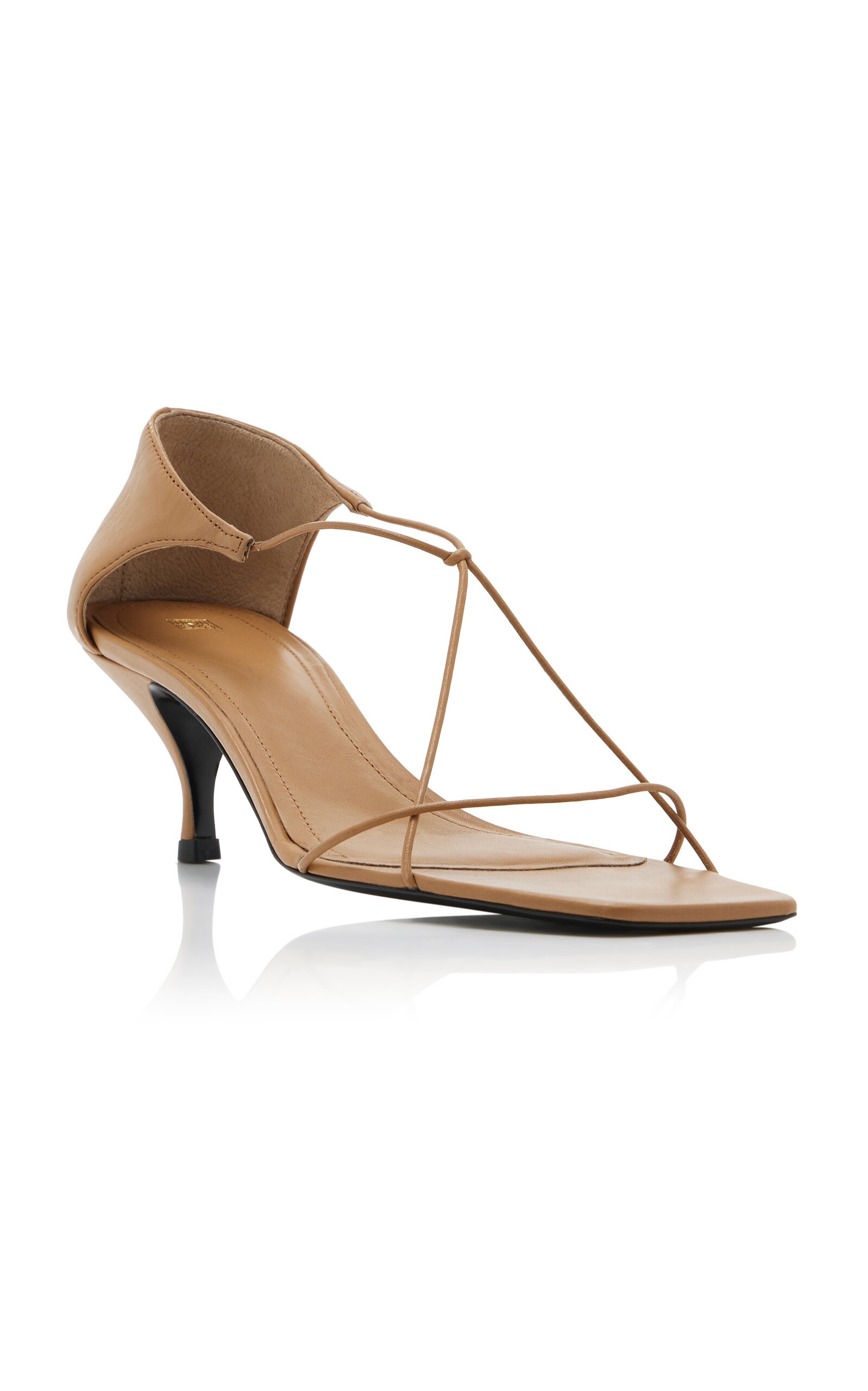 Knotted Leather Sandals tan - 5