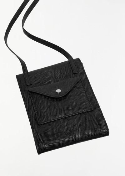 Lemaire Envelope With Strap — Black outlook