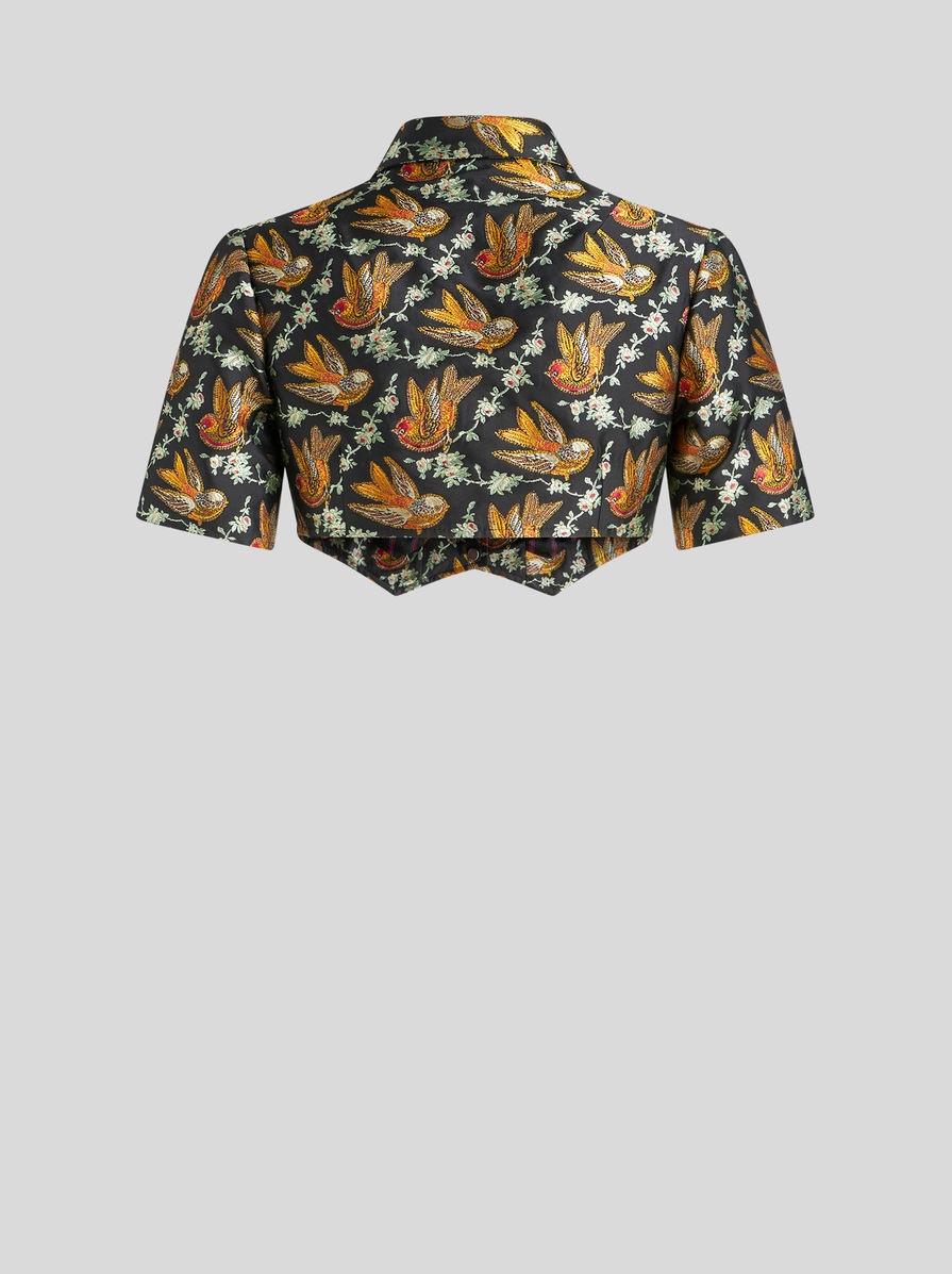 CROPPED JACQUARD SHIRT - 6