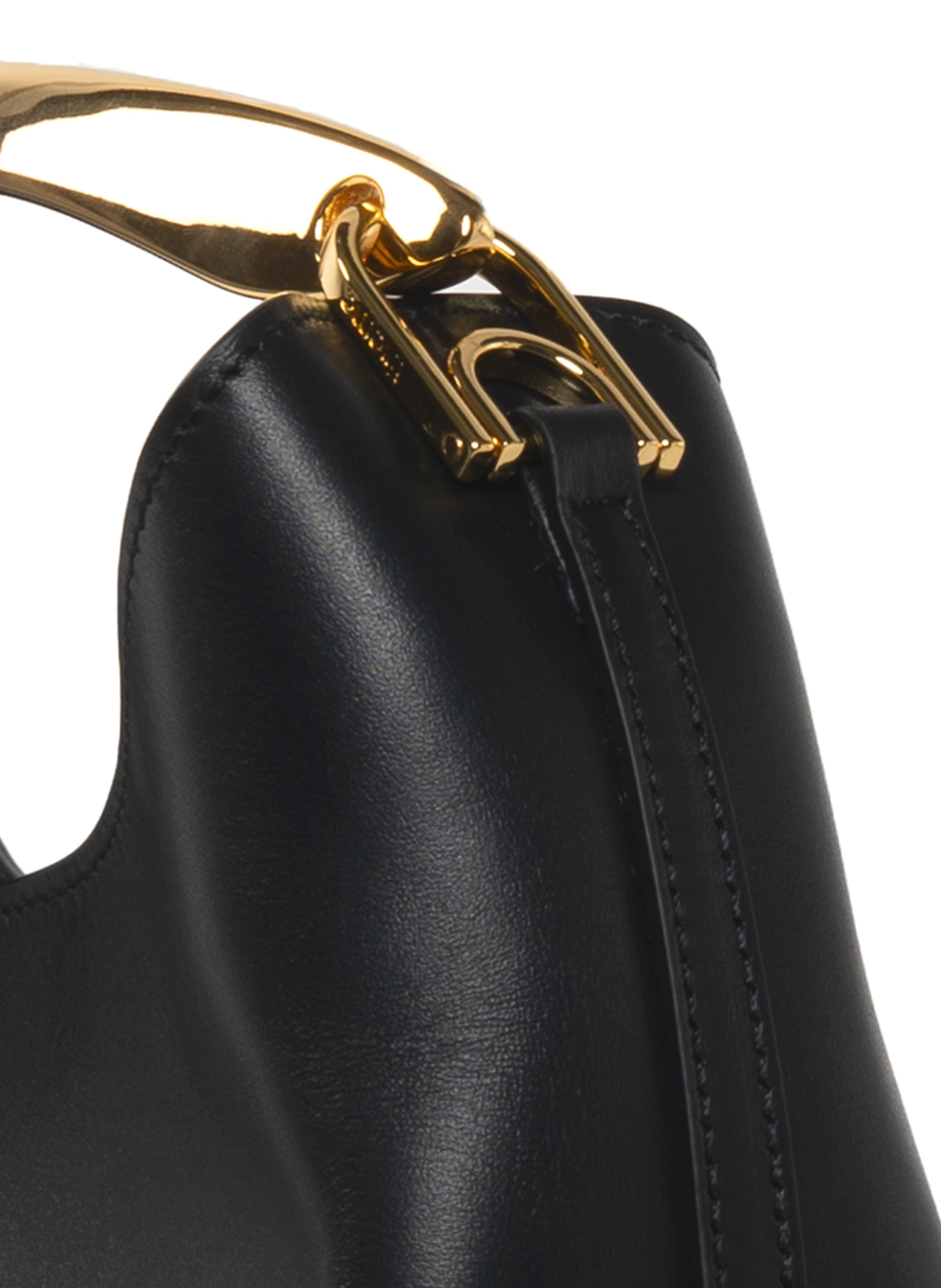 Small Boomerang Leather Black - 5
