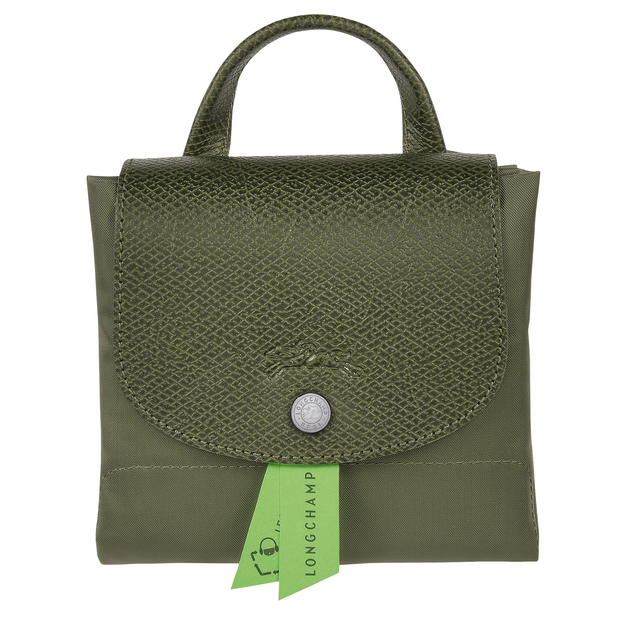 Le Pliage Green L Tote bag Forest - Recycled canvas (L1899919479