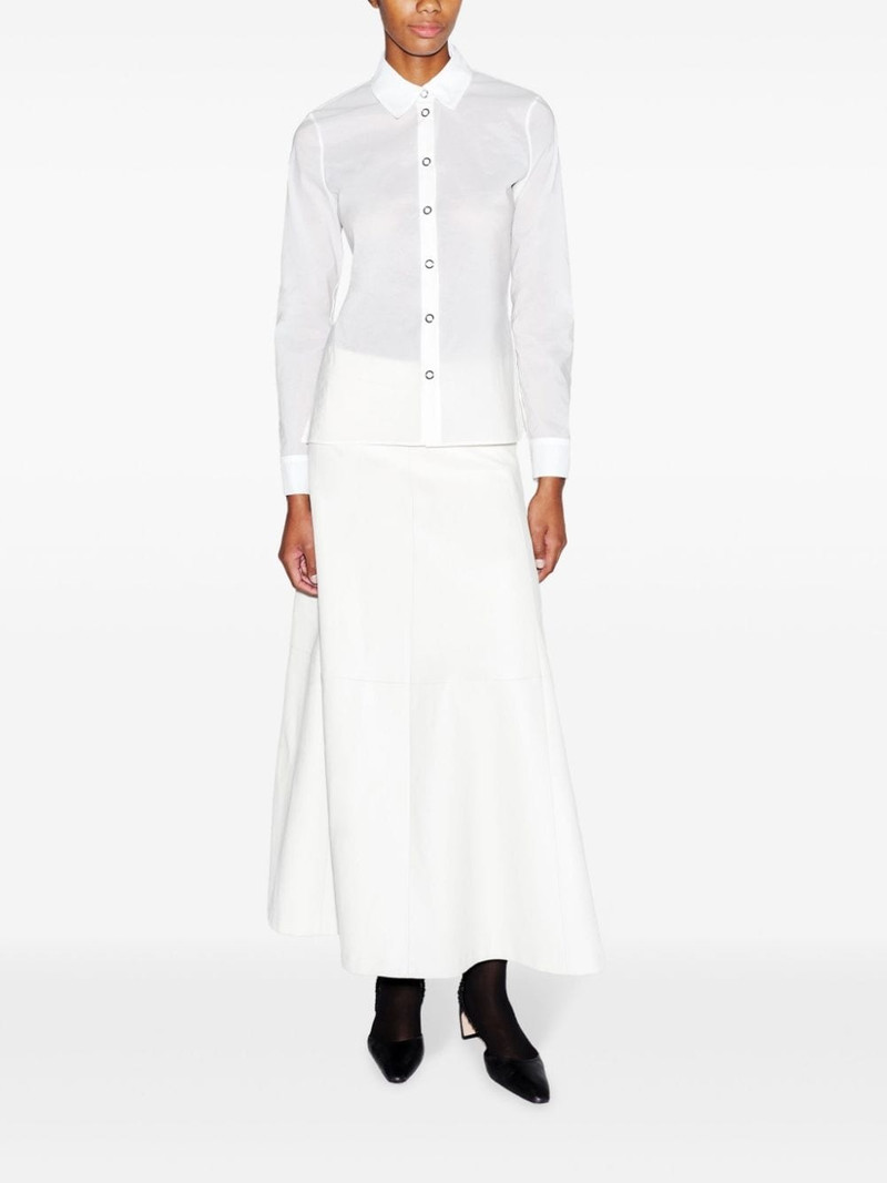 ROSETTA GETTY organza press-stud shirt outlook