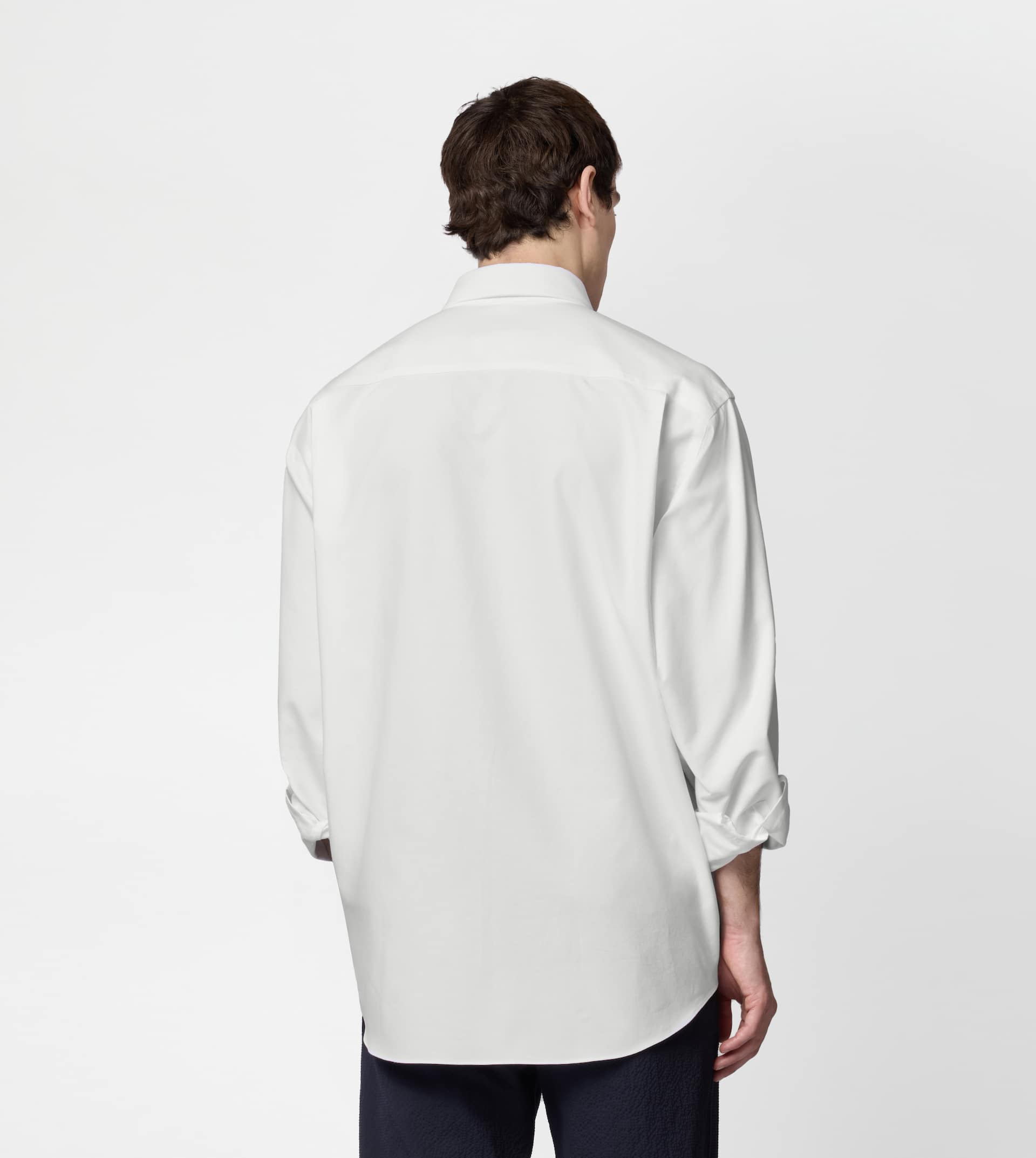 RELAXED FIT SHIRT IN OXFORD - WHITE - 3