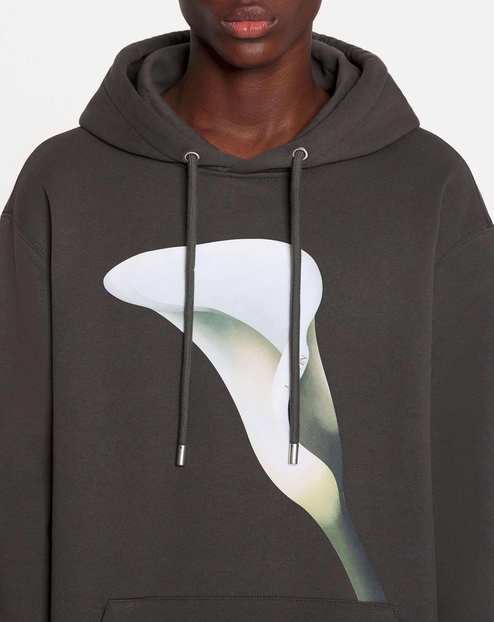 OVERSIZED FLORAL PRINT HOODIE - 5