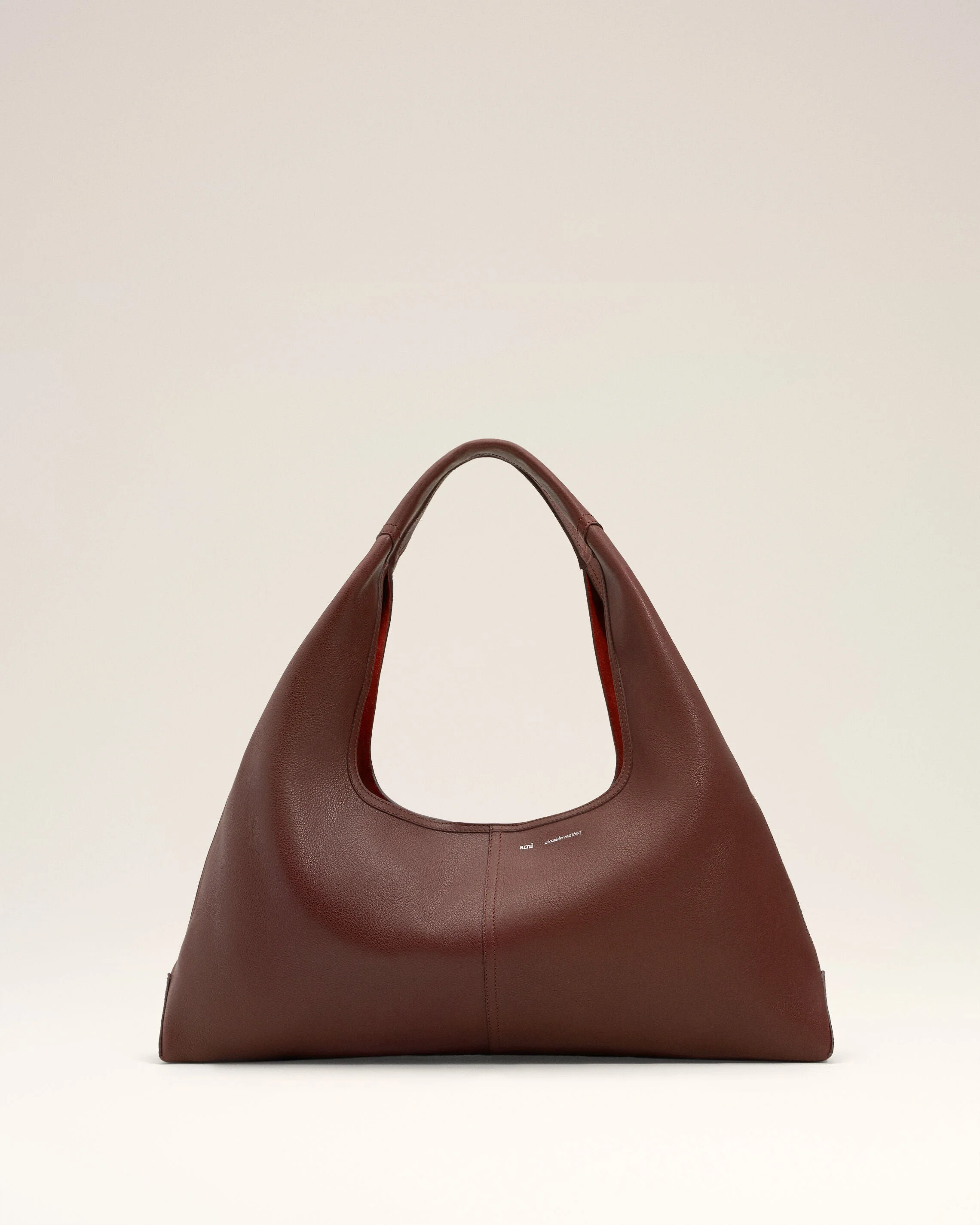 BURGUNDY SUPPLE LEATHER ETIENNE SHOULDER BAG - 1