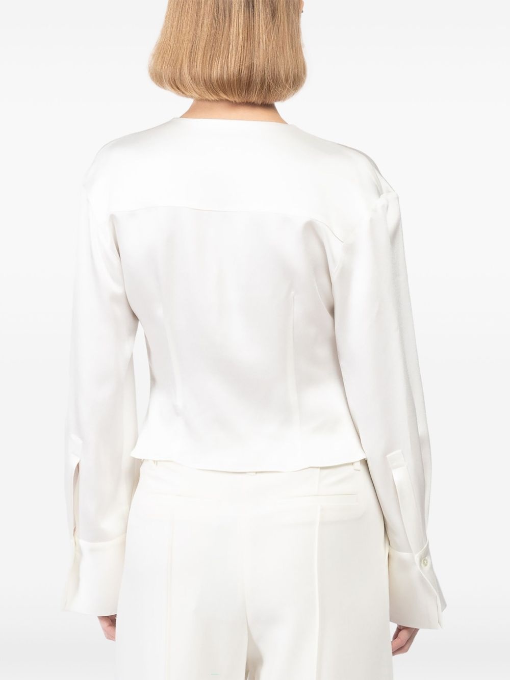 draped blouse - 5
