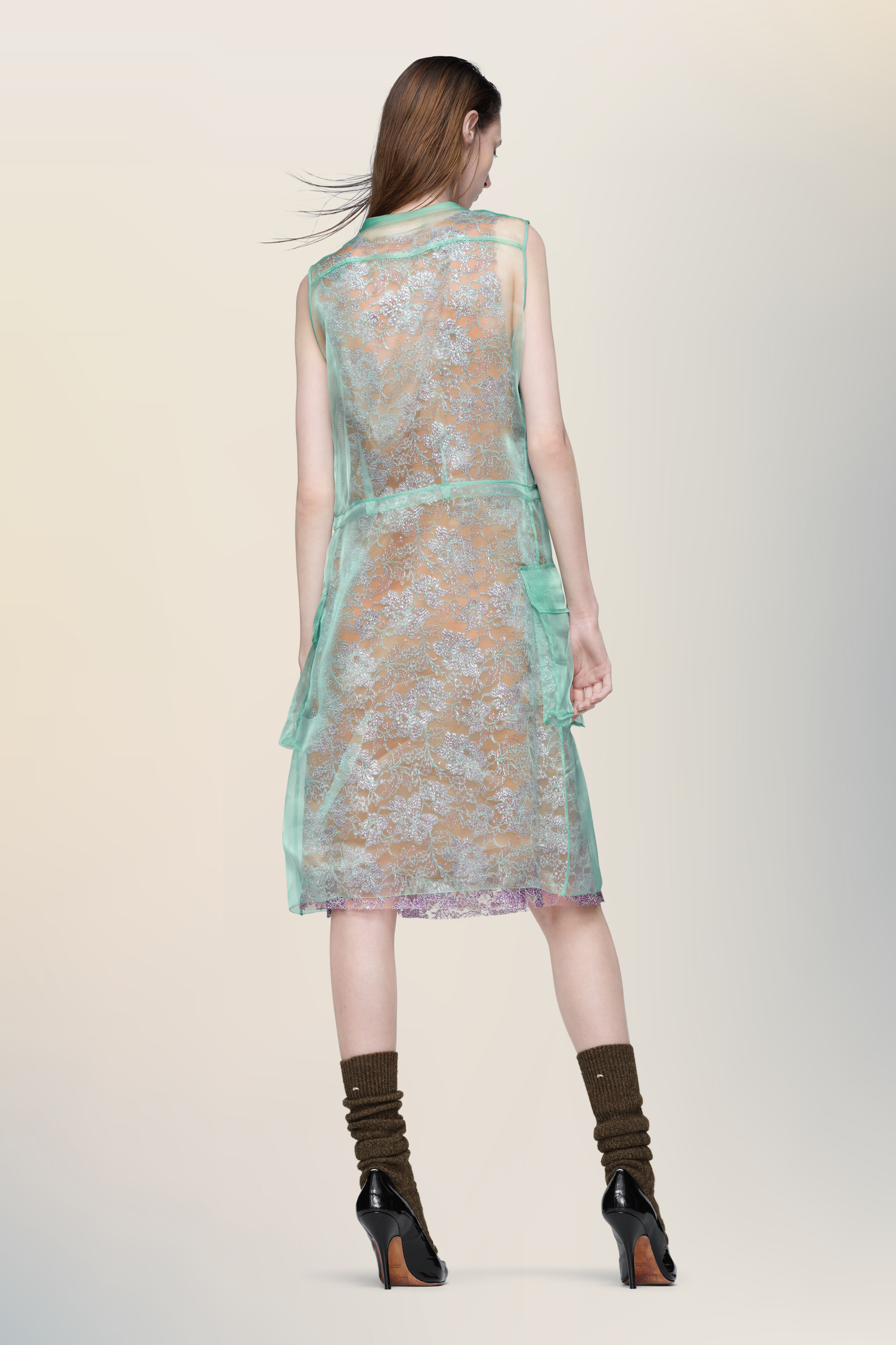 Sheer tea dress - 5