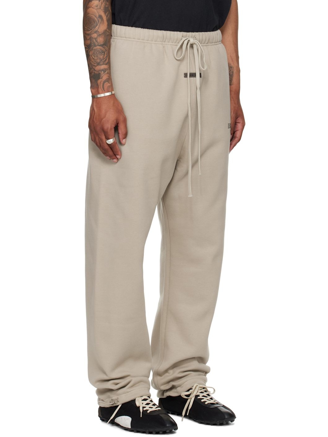 Taupe Relaxed Fleece Sweatpants - 2