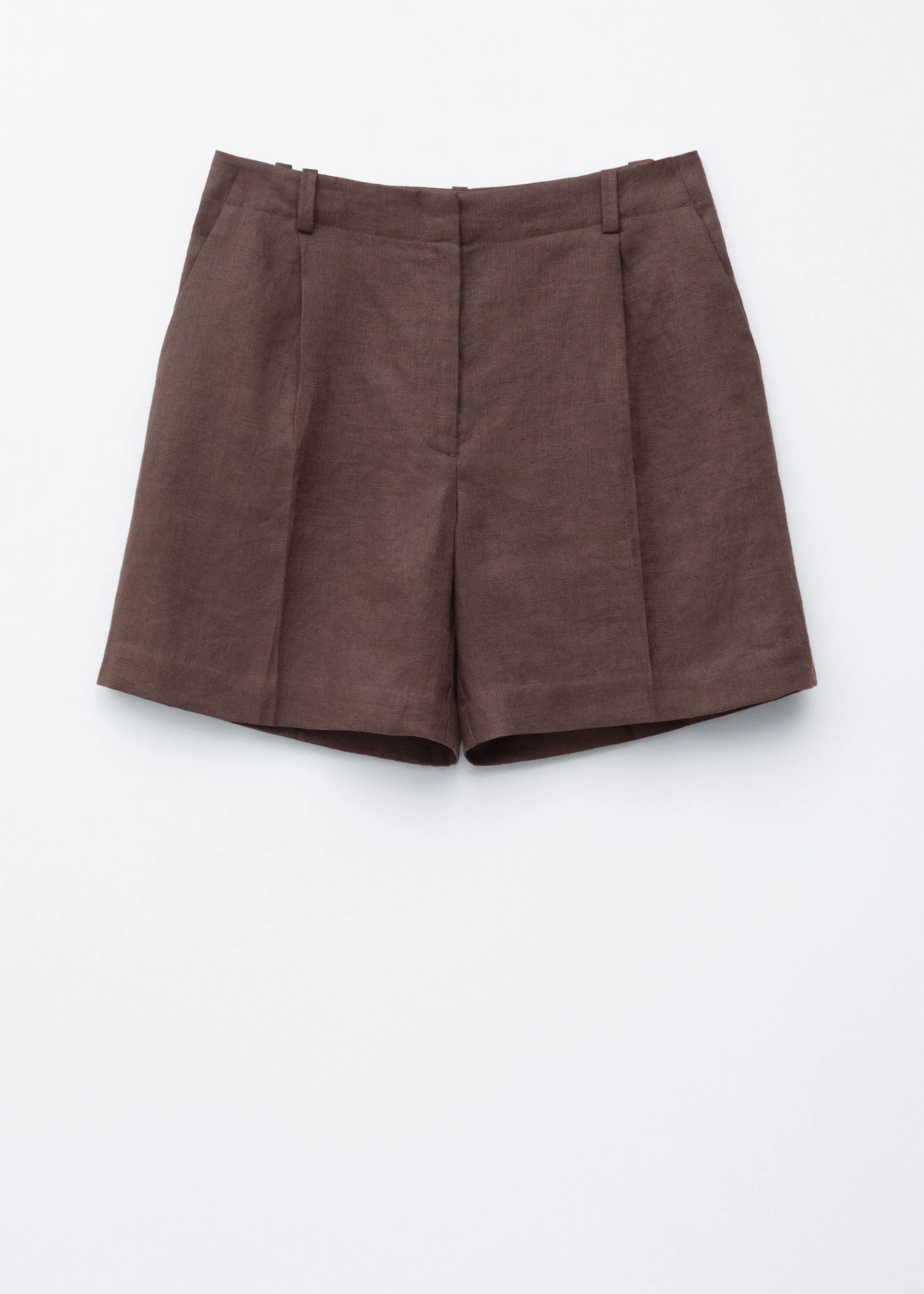 Tailored Linen Shorts - 1