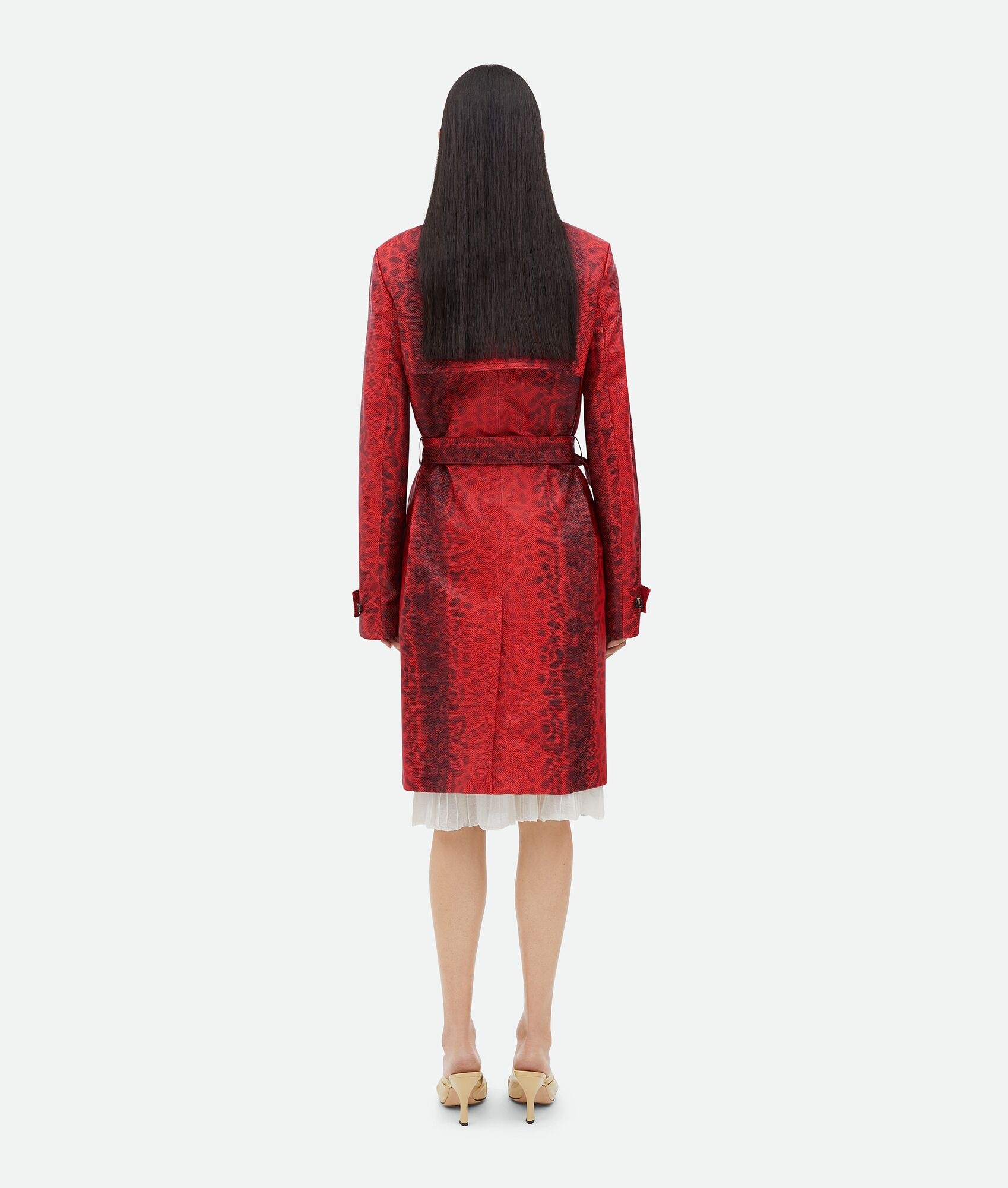 Embossed Leather Karung Coat - 3