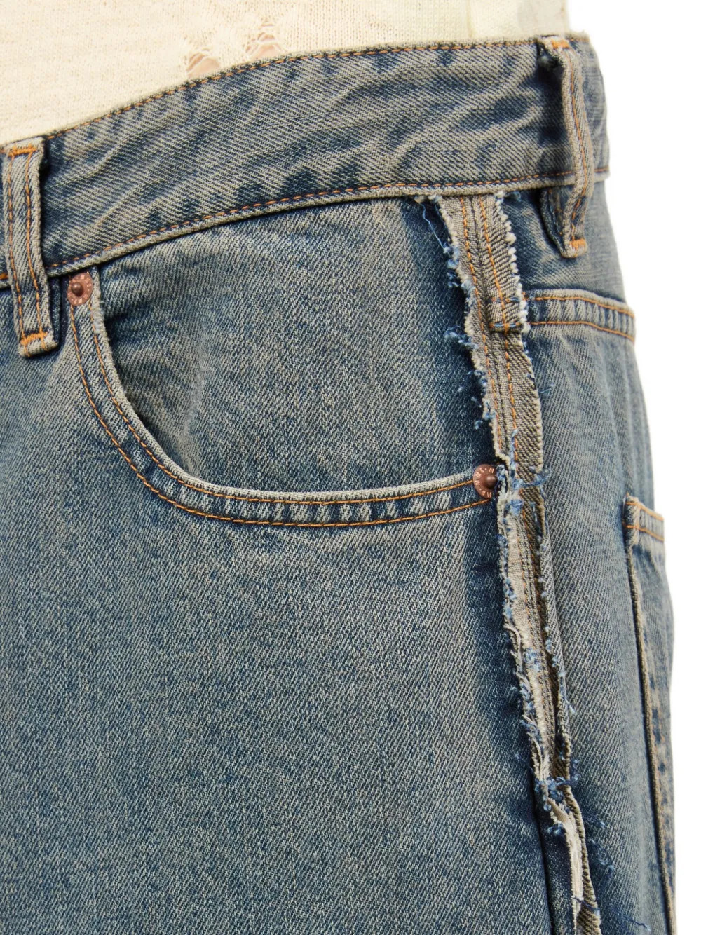 MM6 Maison Margiela - Men Cotton Wide-Leg Jeans - 6