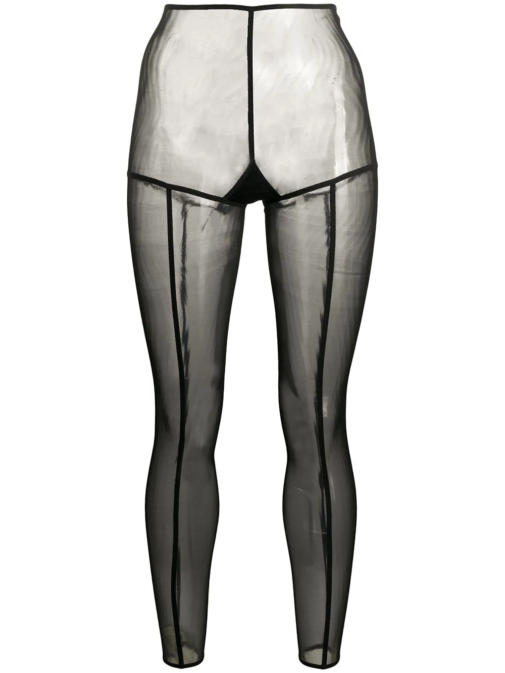 sheer slim-fit leggings - 1