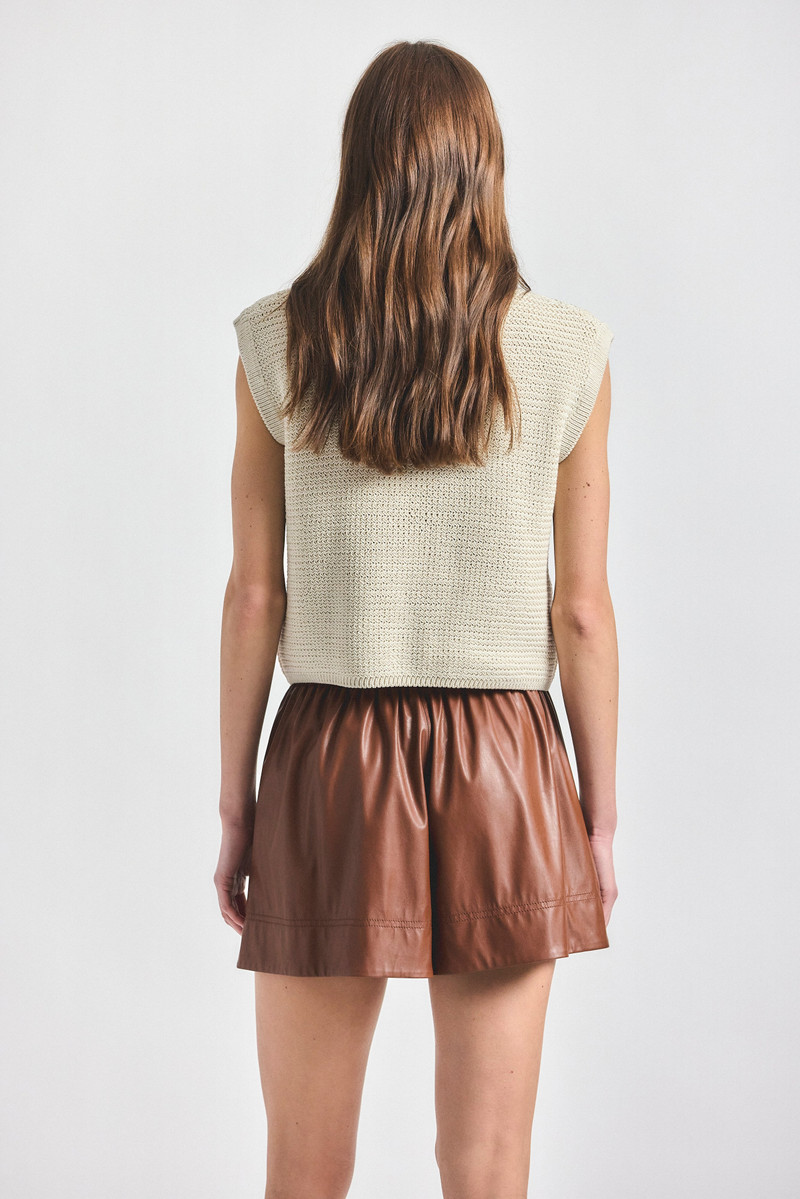 LOUISE FAUX LEATHER SHORT 4