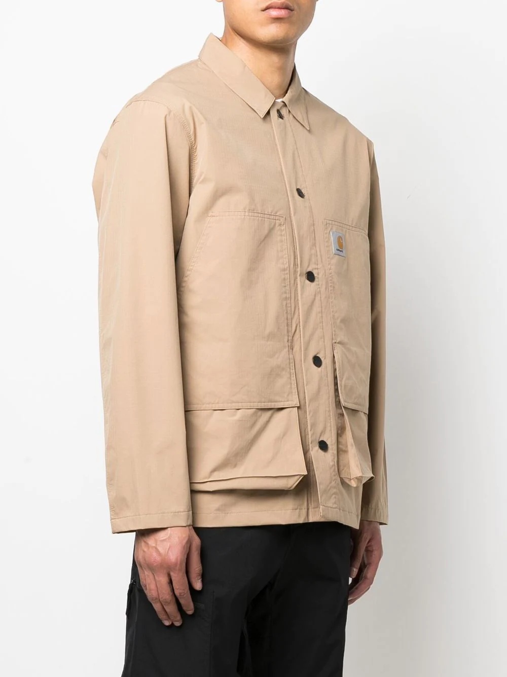 cargo pocket shirt jacket - 3