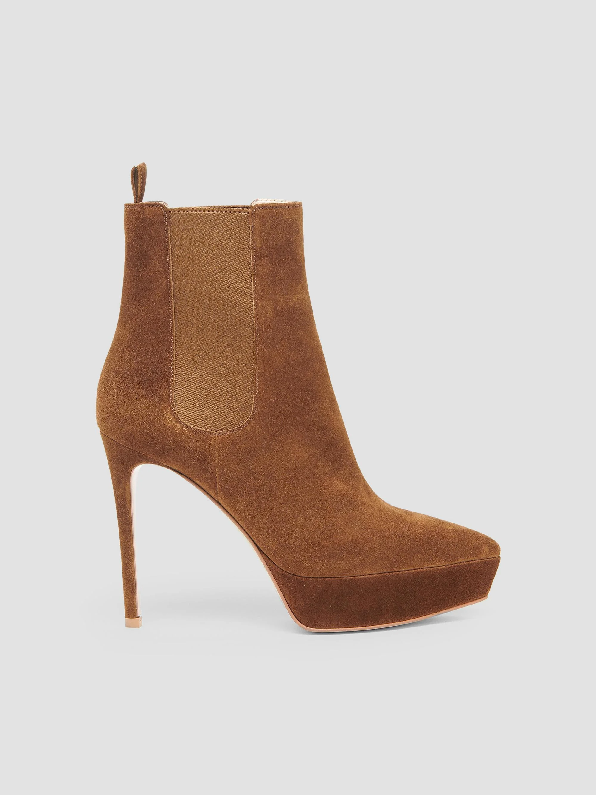 Women's 120MM Suede Chelsea Boots - Texas - 1