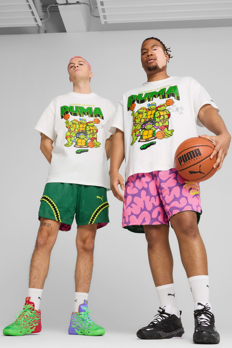 PUMA PUMA x TMNT Men's Basketball Shorts outlook