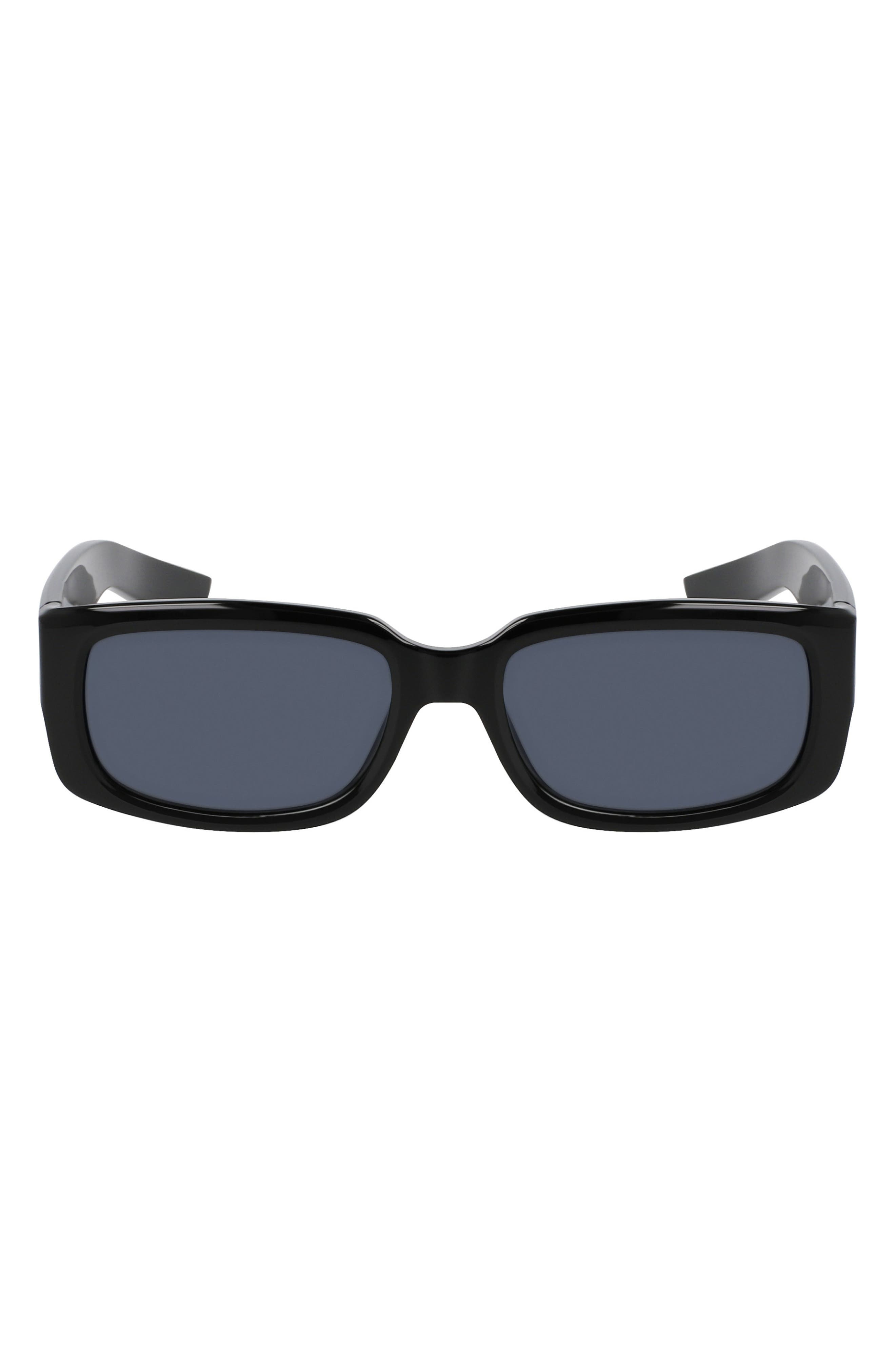 Nike Variant I 56mm Rectangle Sunglasses in Black /Grey at Nordstrom - 1