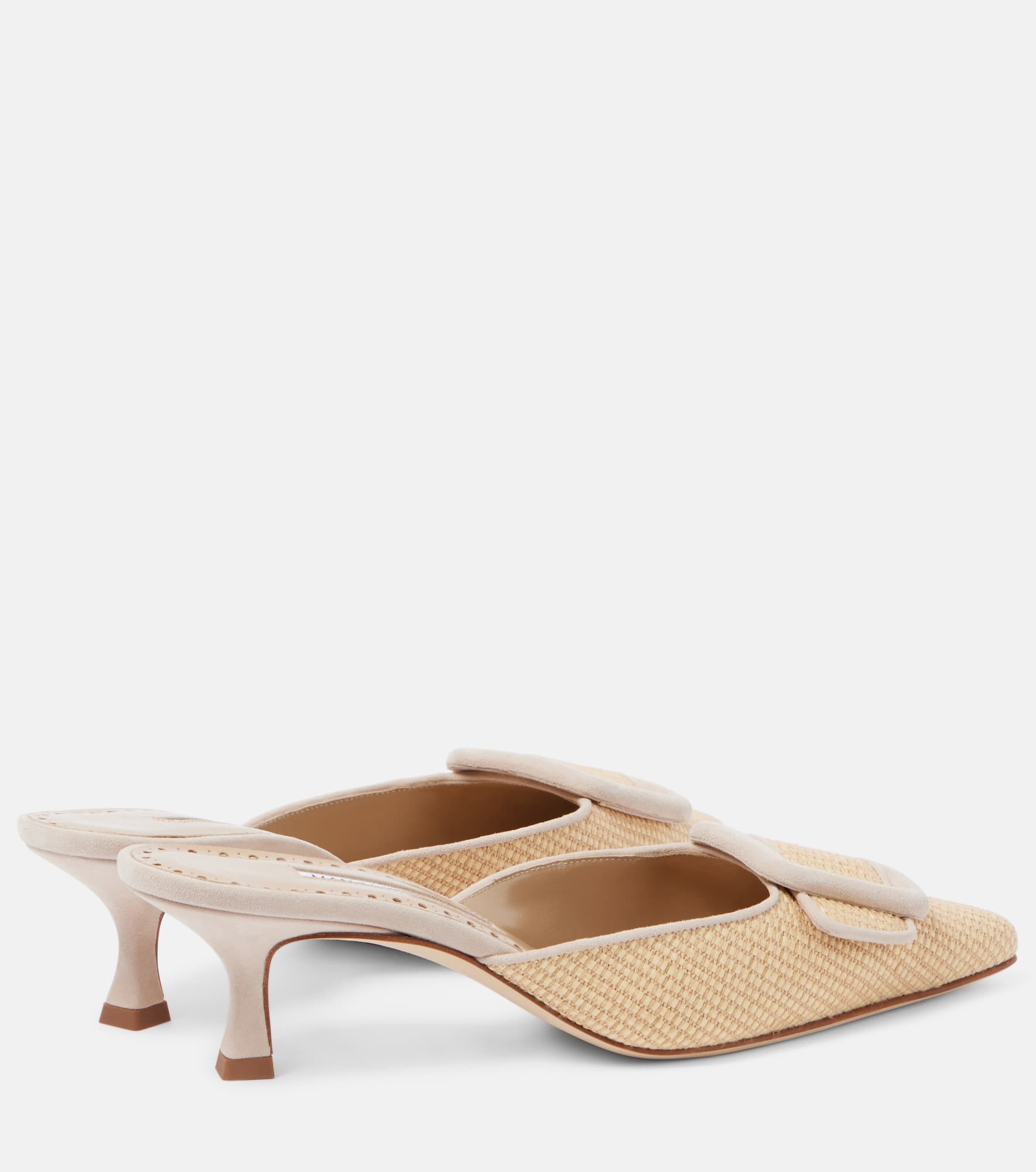 Maysale 50 raffia mules - 2