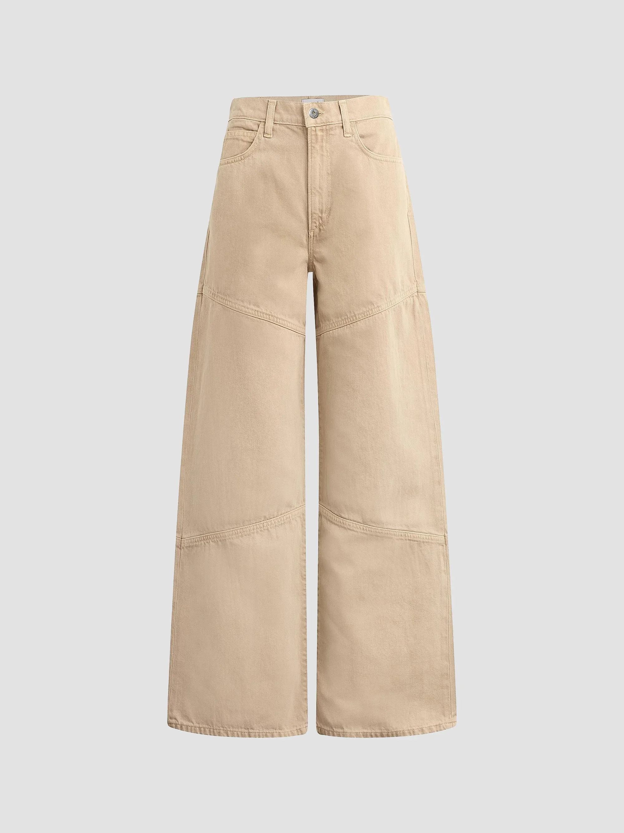 Women's The Harlowe Wide-Leg Jeans - Tigers Eye - 1