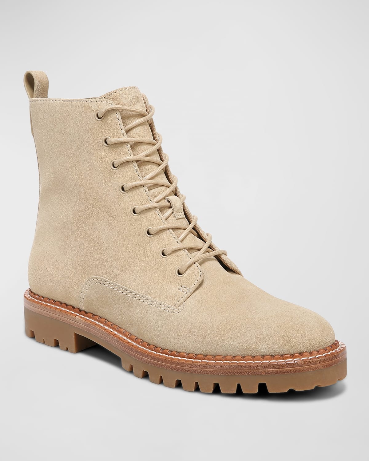 Cabria Suede Water-Repellant Combat Boots - 3