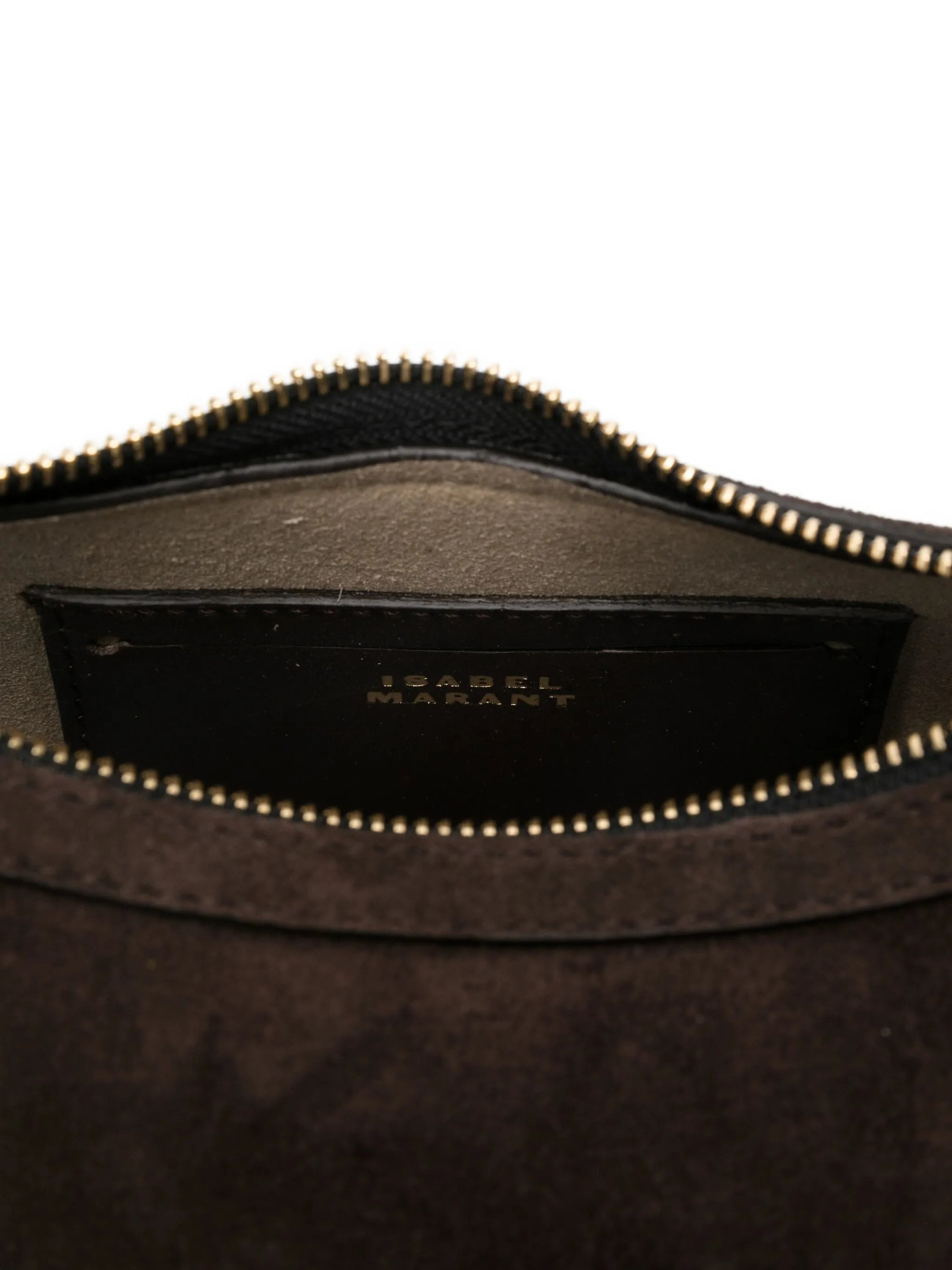 Isabel Marant Oskan Topstitch Suede Shoulder Bag - 5