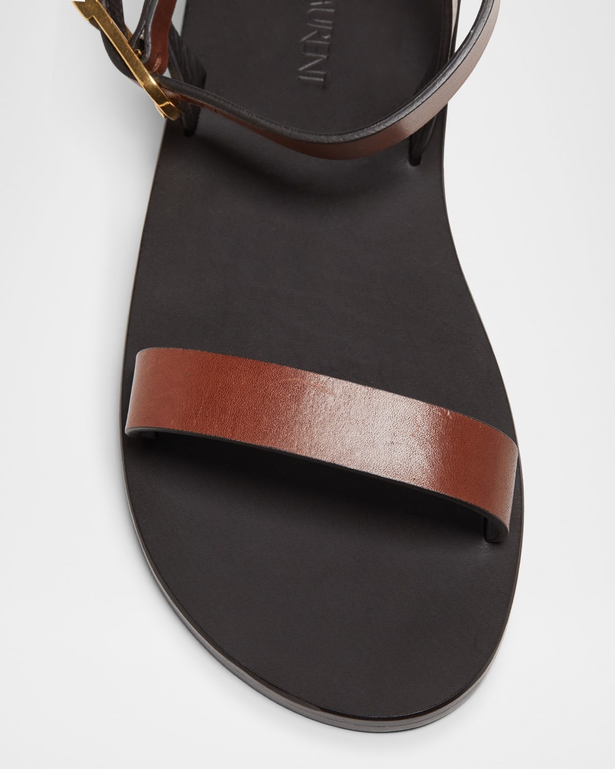Sahara Leather Ankle-Strap Sandals - 5