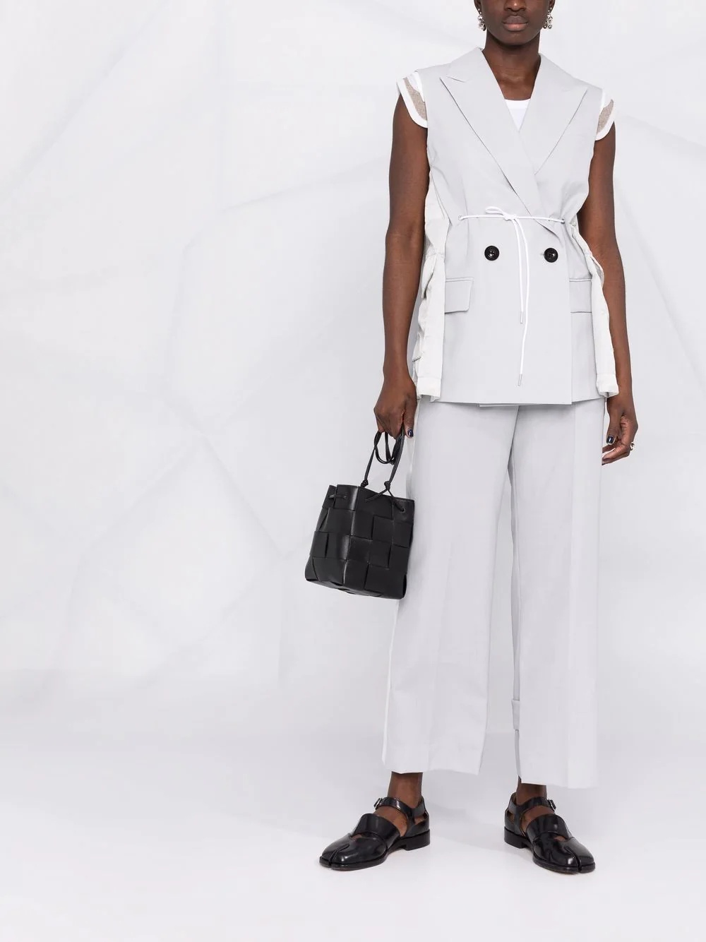 side-stripe straight-leg trousers - 2