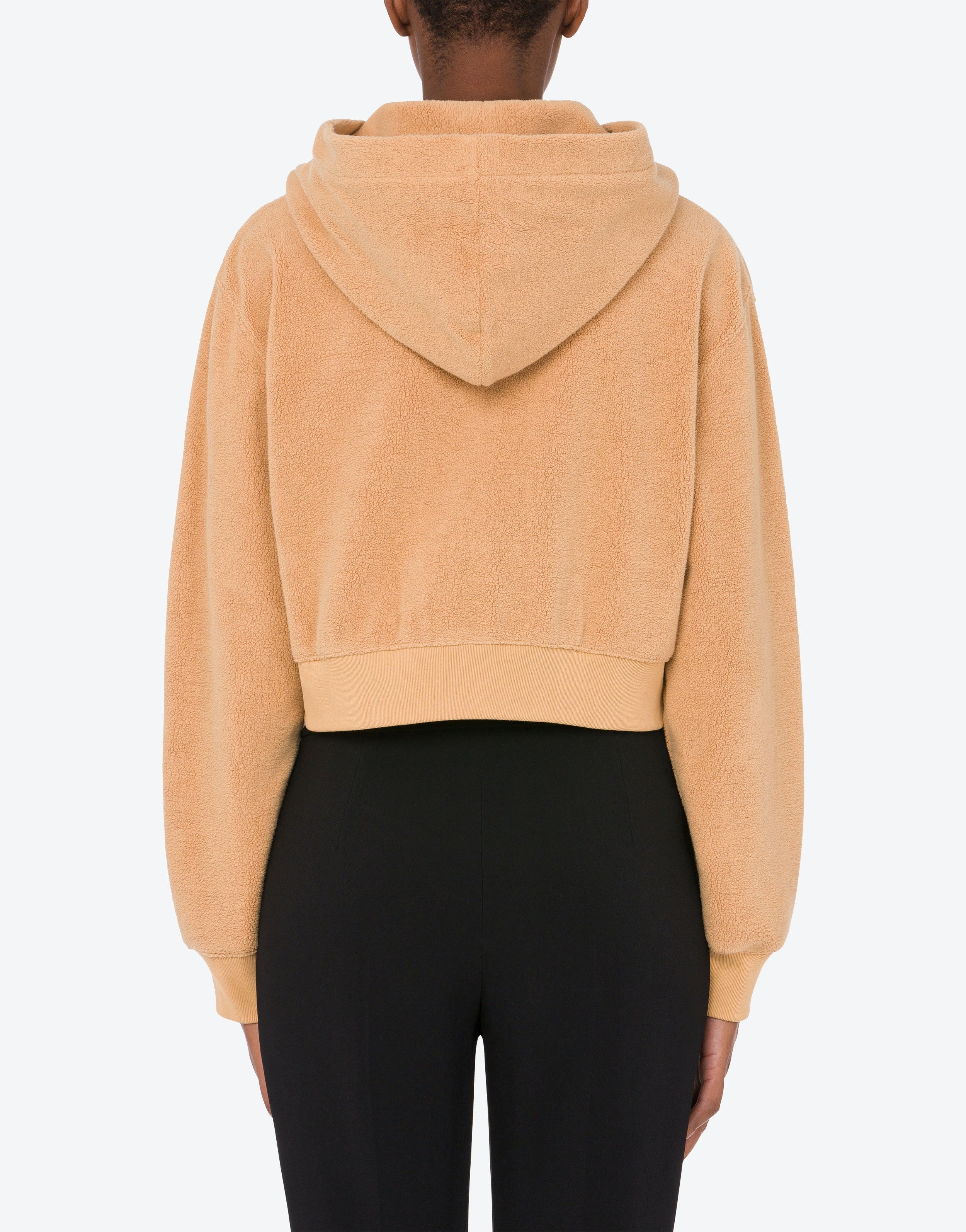 MOSCHINO TEDDY BEAR CROPPED COTTON SWEATSHIRT - 3