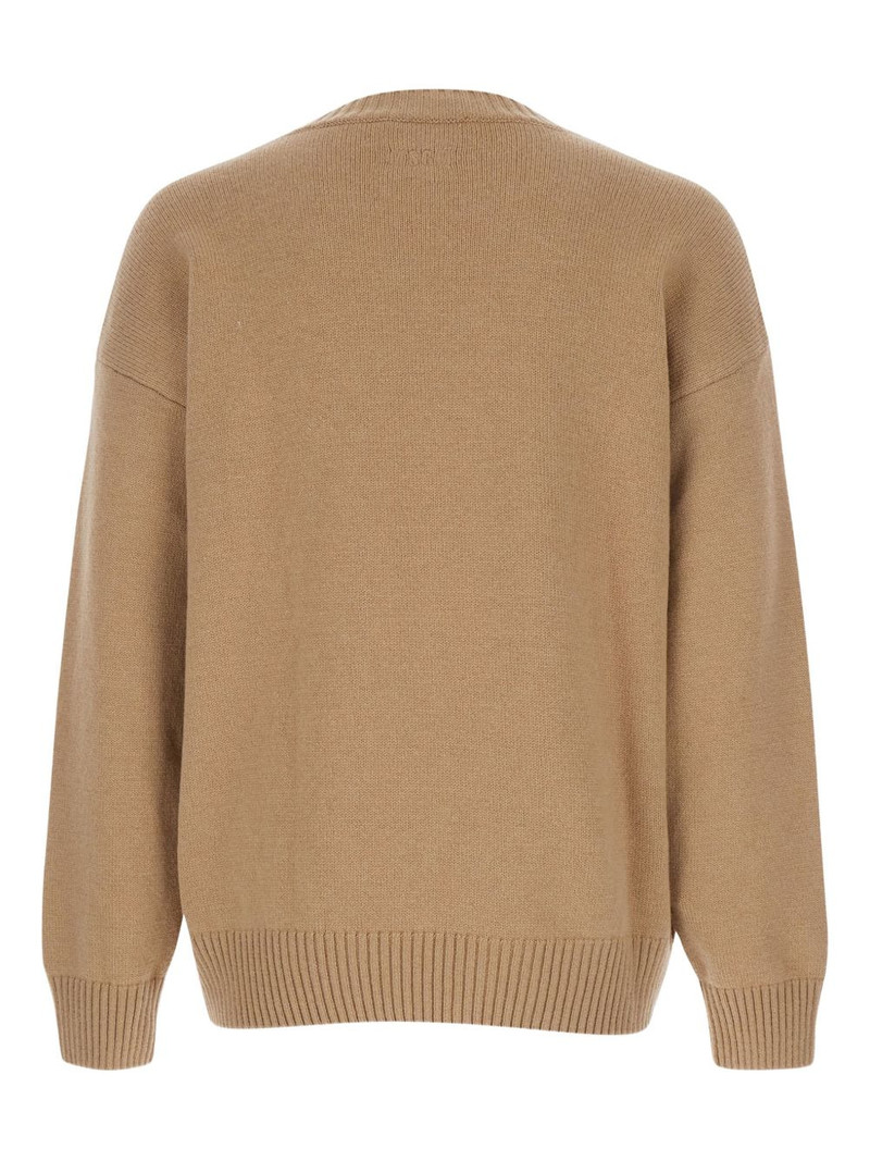 MSGM logo-embroidered crew-neck sweater outlook