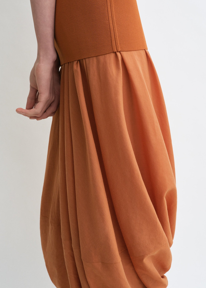 Cocoon tank dress terracotta 5