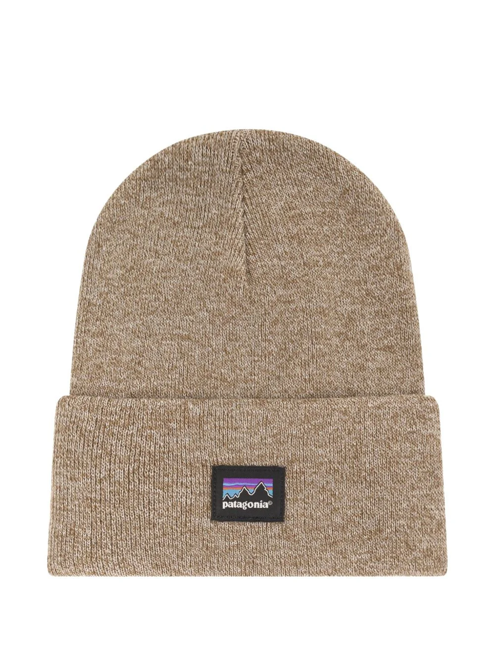 Everyday logo-patch fold-over beanie hat - 1