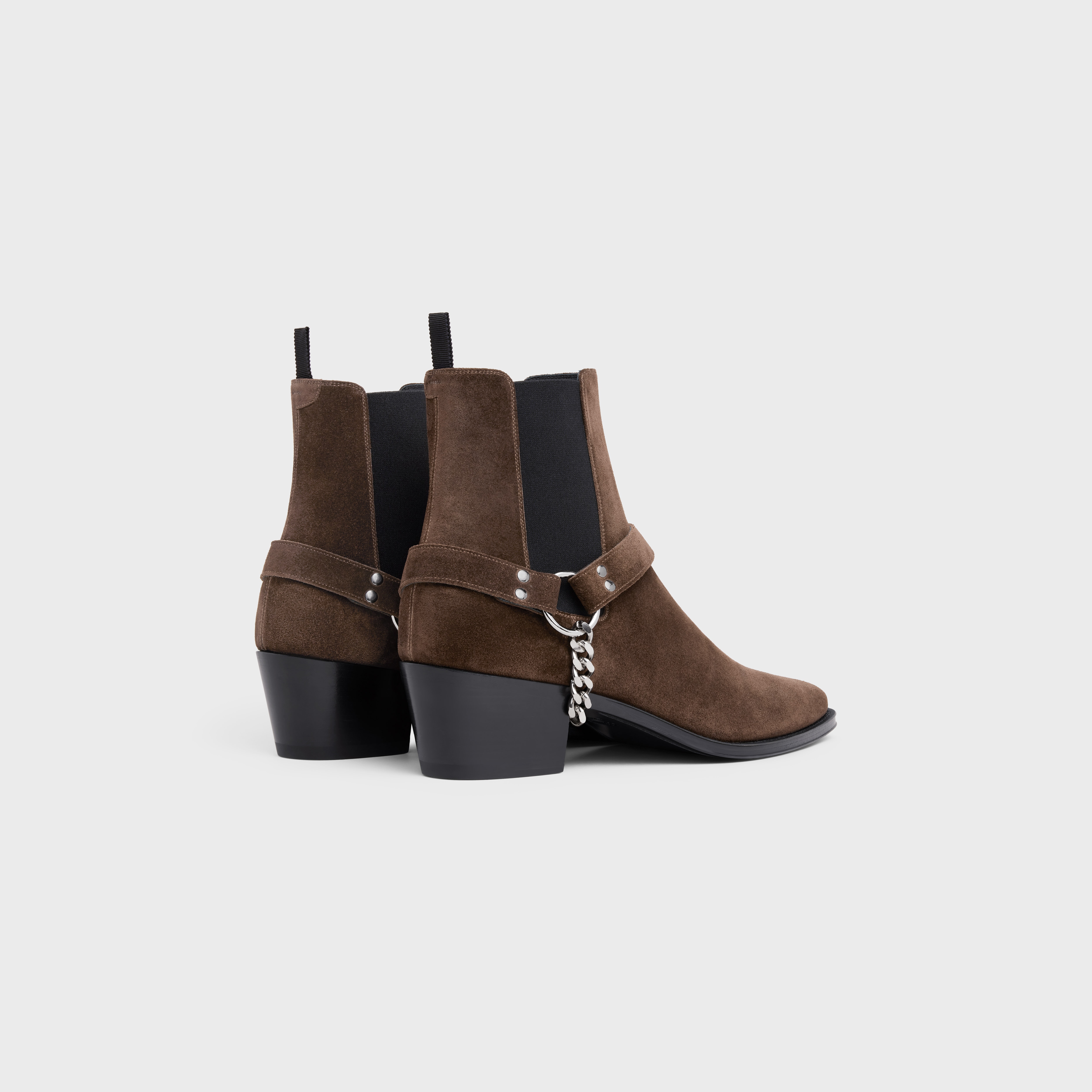 CELINE CAMARGUE Biker chelsea boot in Suede Calfskin - 3