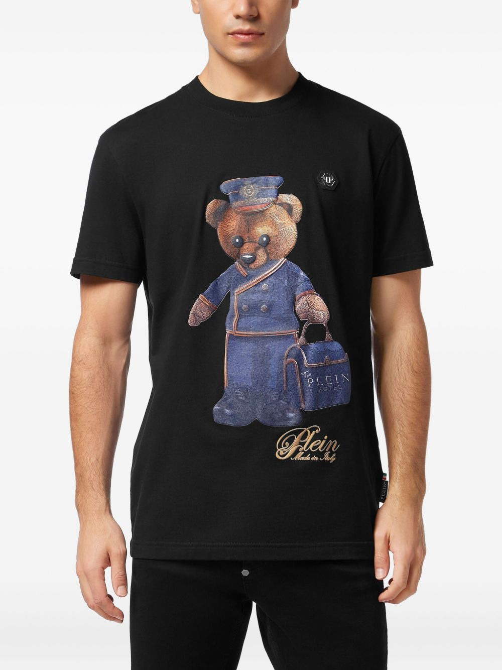 Teddy Bear-print cotton T-shirt - 2