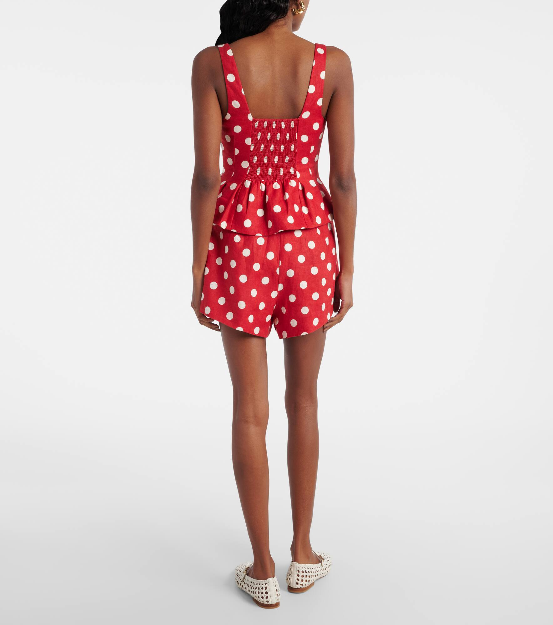 Rosalie polka-dot linen top - 3