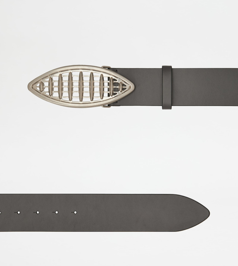 Tod's BELT IN LEATHER - GREY outlook