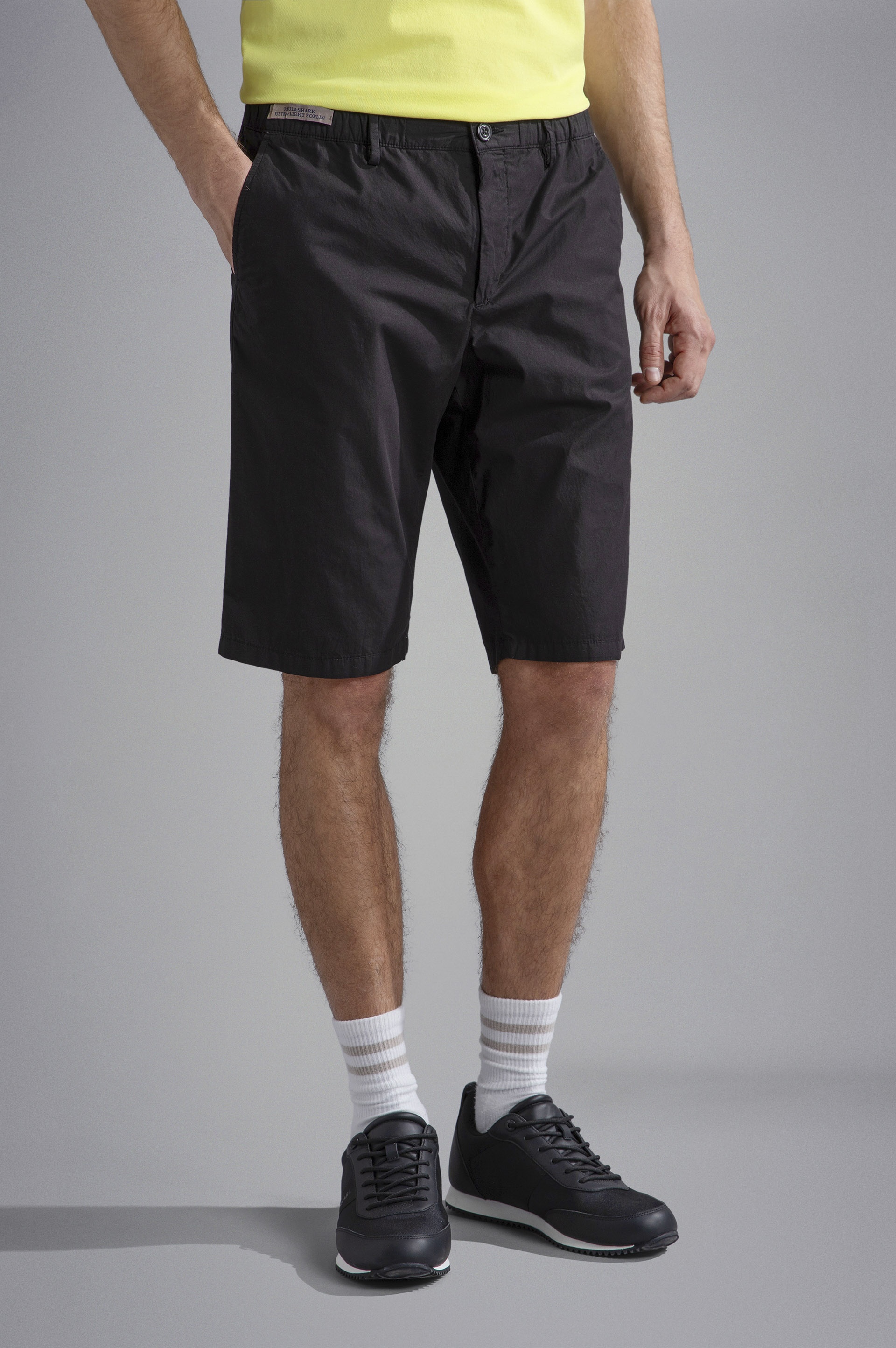 ULTRA-LIGHT POPLIN COTTON BERMUDA SHORTS - 6