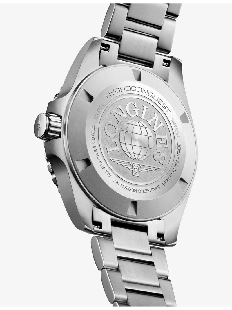 L3.890.4.96.6 HydroConquest GMT Ceramic Bezel Stainless-Steel Automatic Watch 4