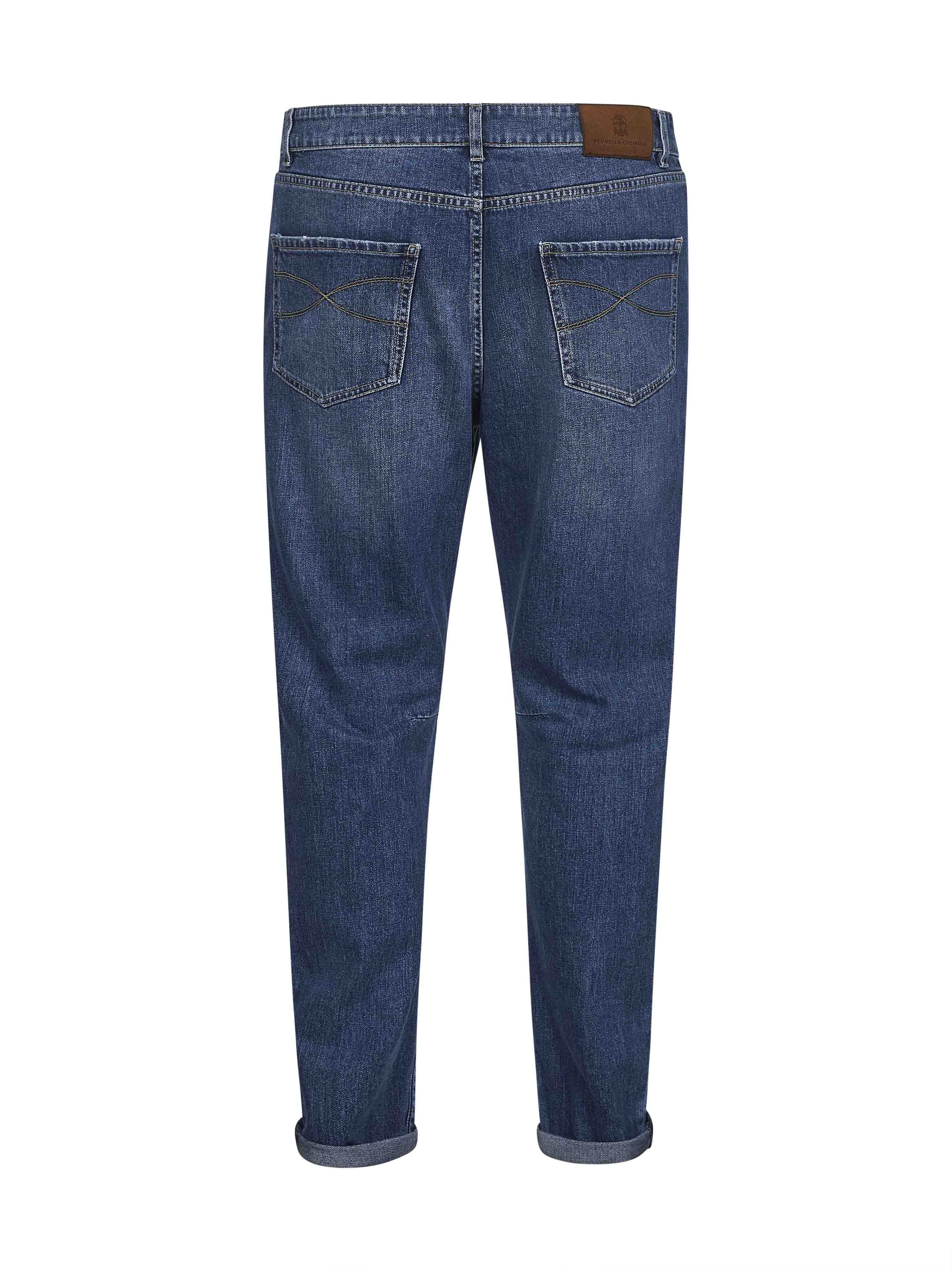 Blue denim leisure fit jeans - 2