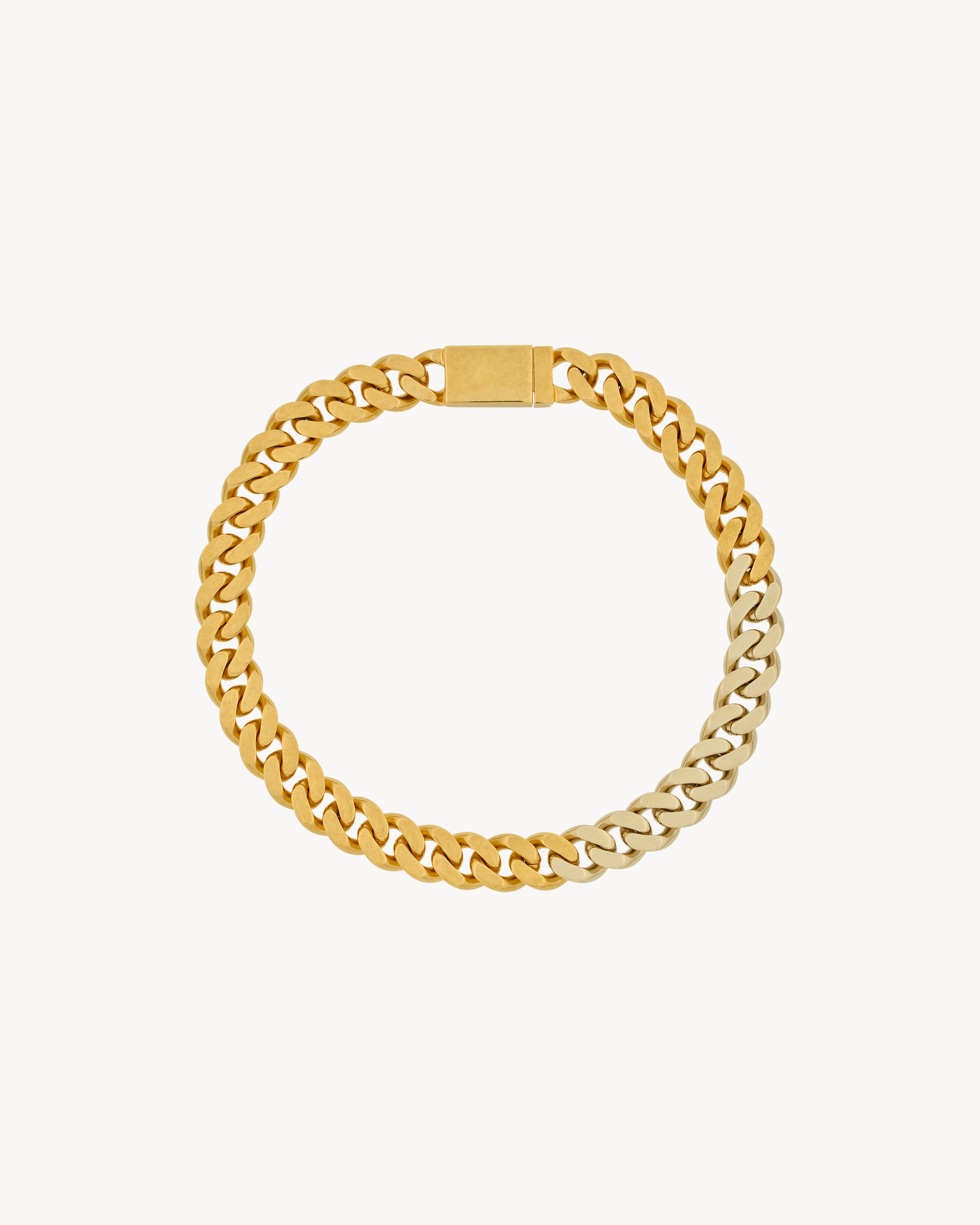 two-tone chain necklace in metal - 2