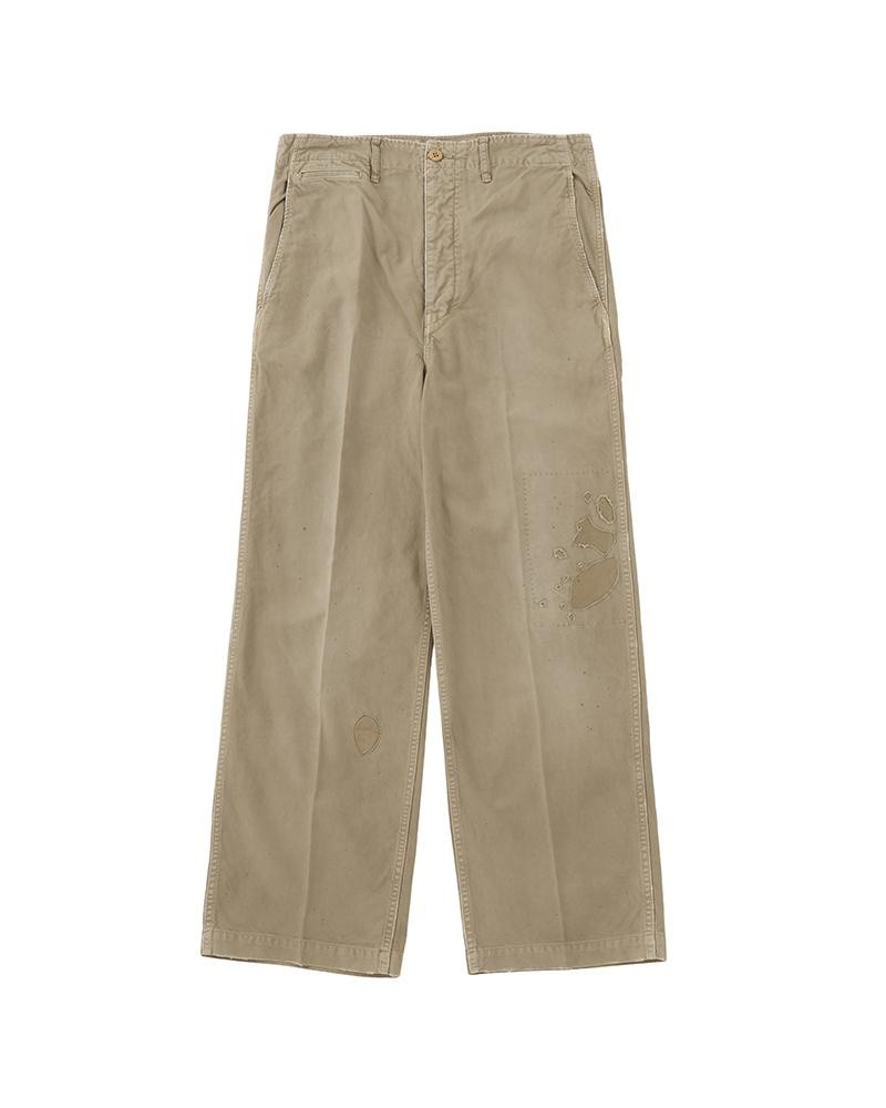 EX WIDE CHINO PANTS CRASH BEIGE - 1