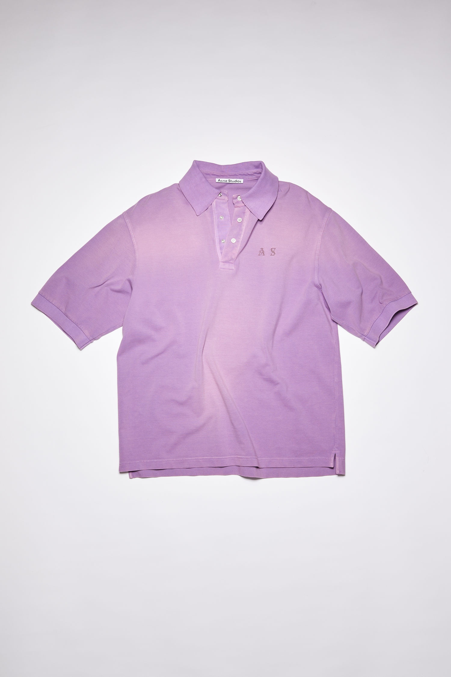 Cotton polo shirt - Iris purple - 1