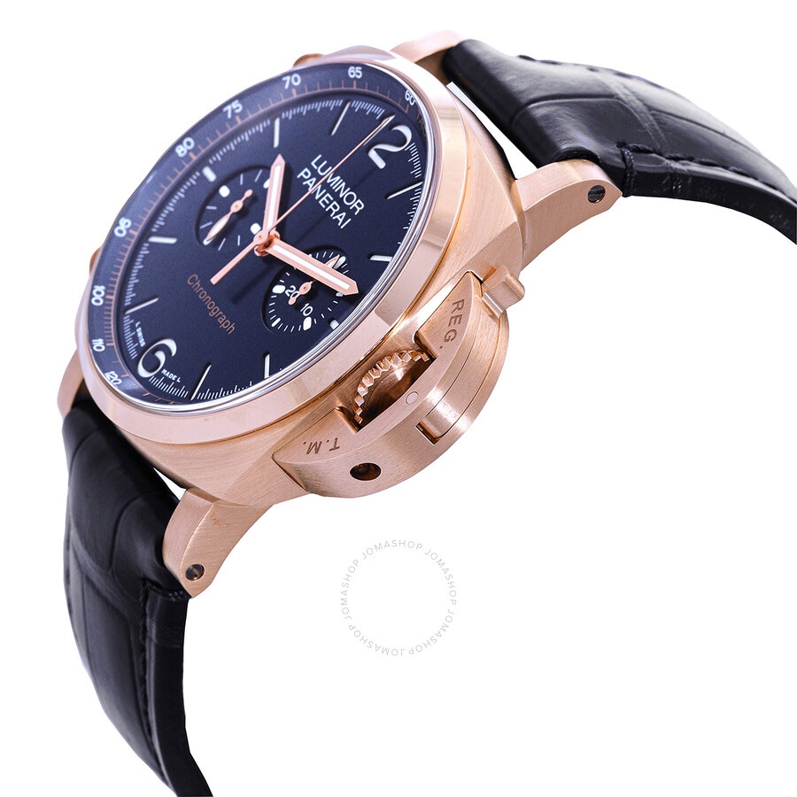 Panerai Luminor Chrono Goldtech™ Blu Notte Hand Wind Blue Dial Men's Watch PAM01111 - 2