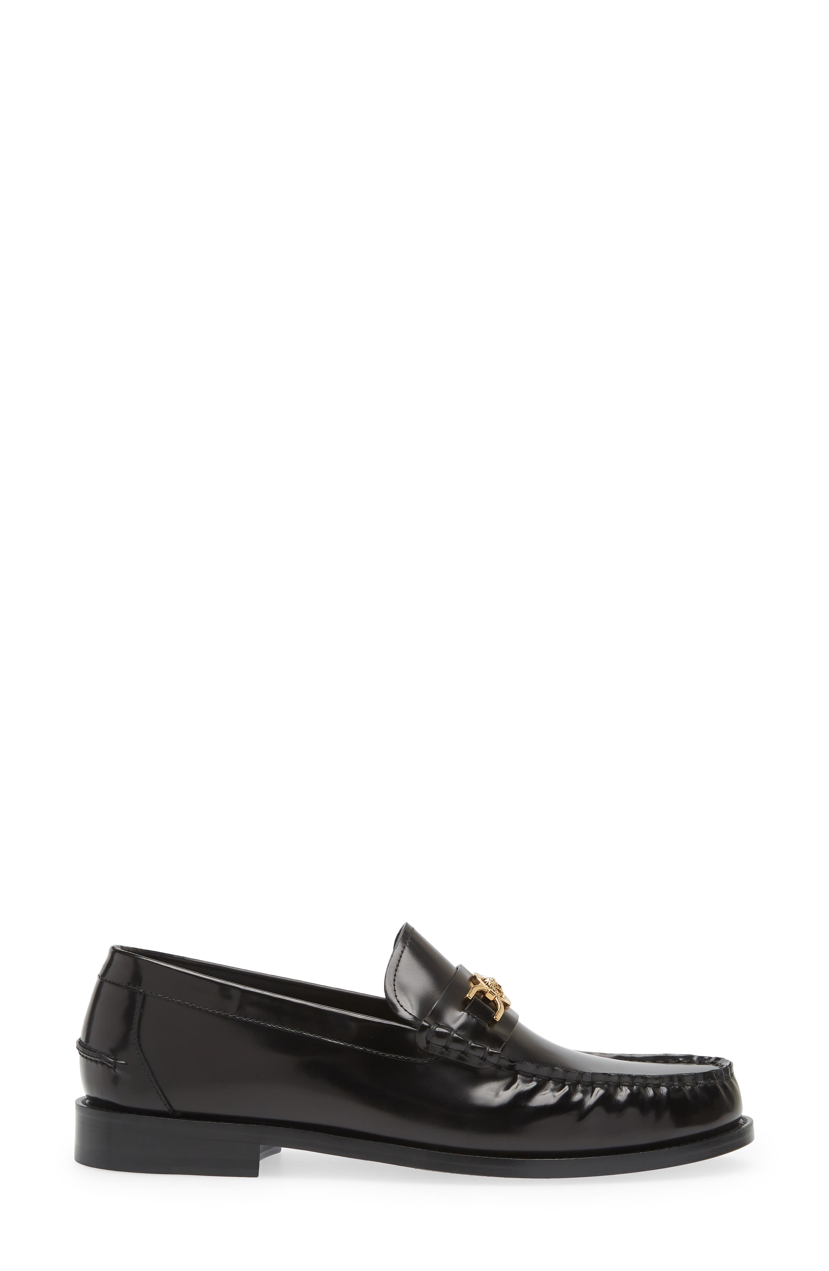 Medusa '95 Loafer in 1B00V-Black- Gold - 3