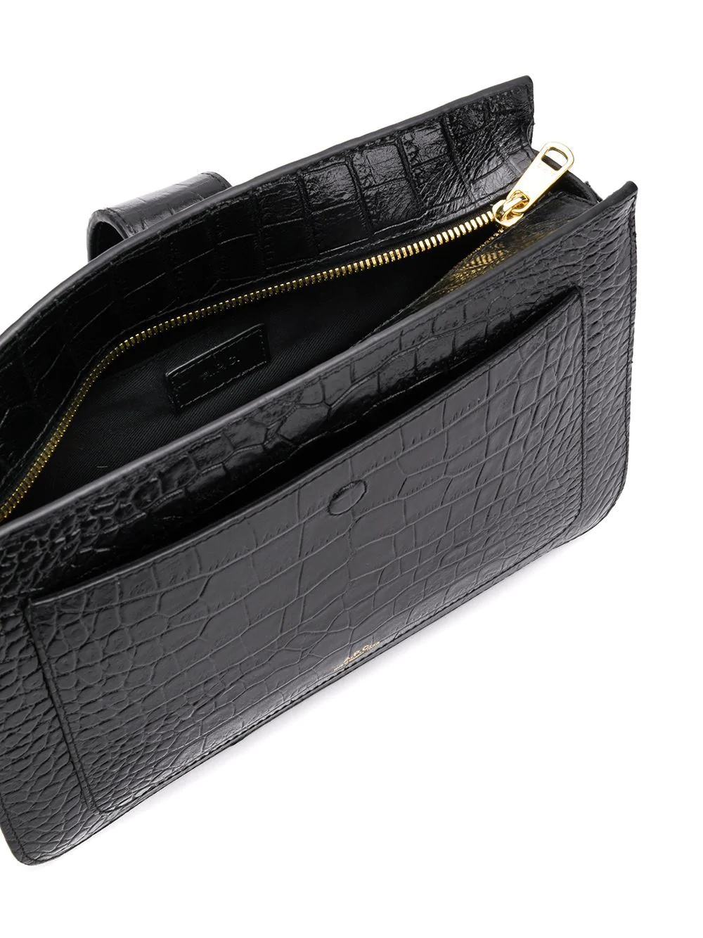 crocodile-embossed crossbody bag - 5