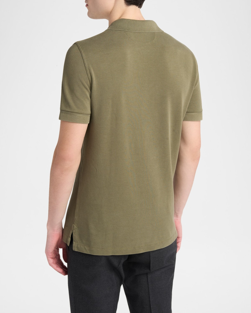 TOM FORD Men's Lyocell Pique Polo Shirt outlook